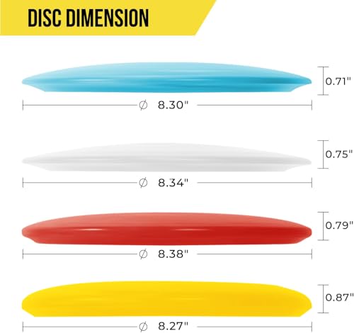 PDGA Approved Disc Golf Set - 6 PCS 155-178g Discs | 2 Putters, 2 Midrange, 2 Drivers | Accessories Include Mini Marker | Beginner Set for Outdoor Backyard