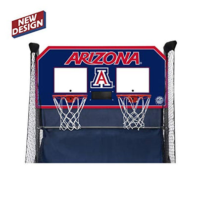 Pop-A-Shot - Home Dual Shot with NCAA Graphics l Sensor Scoring l 16 Game Modes l 7 Balls l Foldable Storage l for All NCAA Fans - style: Arizona Wildcats