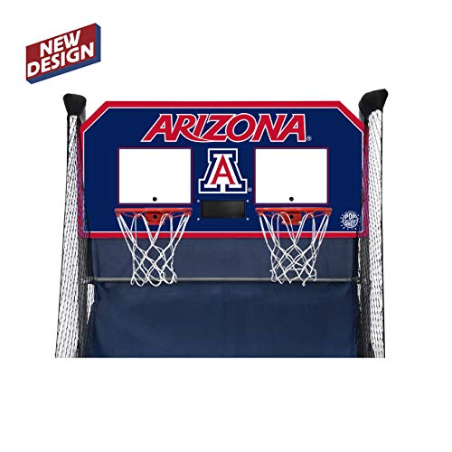 Pop-A-Shot - Home Dual Shot with NCAA Graphics l Sensor Scoring l 16 Game Modes l 7 Balls l Foldable Storage l for All NCAA Fans - style: Arizona Wildcats