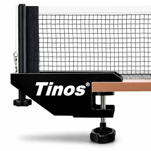 Tinos Premium Quality Ping Pong Net & Post | Tension and Height Adjustment | Heavy Duty Table Tennis net & Post Set