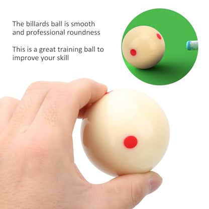 Dot Spot Cue Ball 57.2mm Standard Pool Training Ball Professional Billiard Practice Ball with Aiming Markers - color: Red Dot