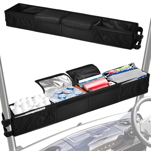Grekos Golf Cart Inner Storage Tray, Upgraded 1680D Golf Cart Front Storage Basket - color: G-gaoerfukuang.