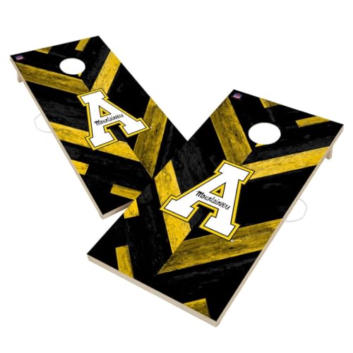 College Team Cornhole Boards, 2x4 Regulation Corn Hole Board Set, Officially Licensed Cornhole Boards, Perfect for Tailgates - color: Appalachian, size: 1. NO Fun Accessories
