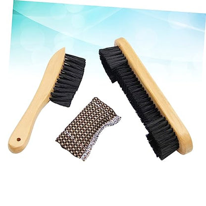 Kisangel 3 Pcs 1 Set Wooden Billiards Brush Set