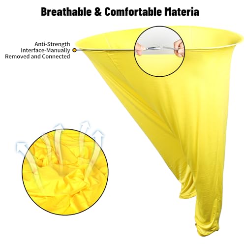7 Pcs Granny Pants Yard Game Set – Large & Small Pants with 4 Bouncy Balls and 1 Air Pump,Fun Parent-Child Outdoor Game for Family Reunion, Group Parties & Backyard Activities - color: Yellow