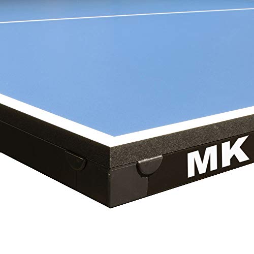 Pool Table Conversion Top - Go from Pool to Ping Pong in Seconds - Regulation Size - 9' x 5' - 19mm Thick Top - Regulation Net Set Included - Warranty: 3-Year - color: Blue
