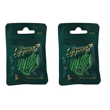 L-style Premium Lippoint - Soft Tip Dart Points - Regular Length - color: Green