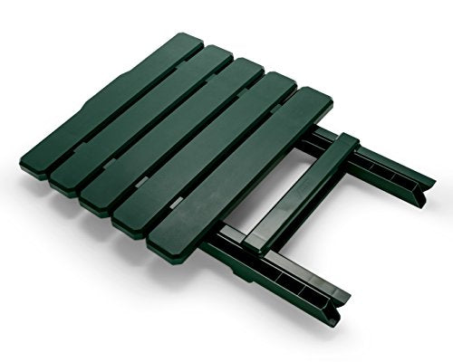 Camco 51691 Green Large Adirondack Portable Outdoor Folding Side Table, Perfect for The Beach, Camping, Picnics, Cookouts and More, Weatherproof and Rust Resistant