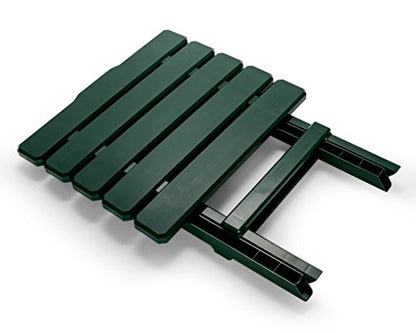 Camco 51691 Green Large Adirondack Portable Outdoor Folding Side Table, Perfect for The Beach, Camping, Picnics, Cookouts and More, Weatherproof and Rust Resistant
