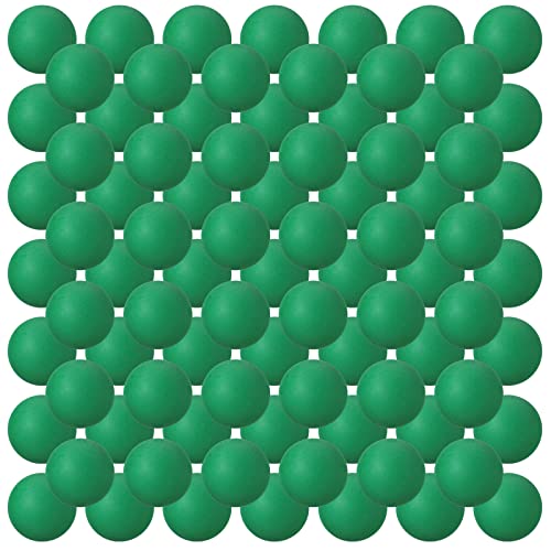 Hanaive 100 Pack Table Tennis Balls Multi Colored 40mm Plastic Balls Bulk Washable Small Game for Carnival Pool Games, Party Decoration Pet Toy - color: Dark Green