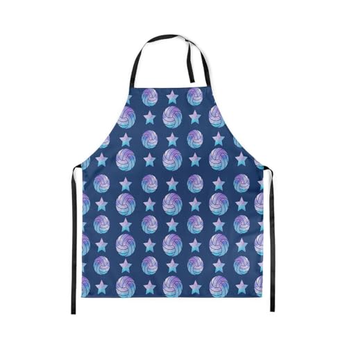 Manfei Volleyball Kids Kitchen Apron - color: Dark Blue