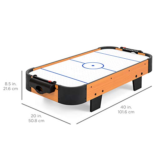 40” Air hockey Table With 2 Pucks And 2 Strikers Arcade Game Table Set Surface Perfect For Parties And Family Gatherings Ideal For Kids Children And Adult Alike Great Birthday Gift Space-saving Design