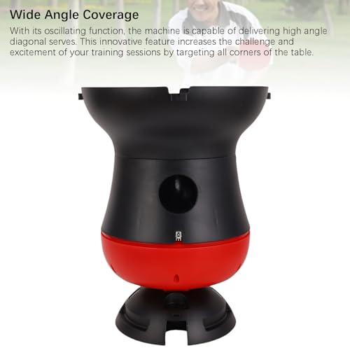 Multi Function Table Tennis Ball Machine 80 Ball Capacity Auto Robot Wireless Remote Adjustable Speed Frequency Spin Angle Home Club Professional Training Beginners