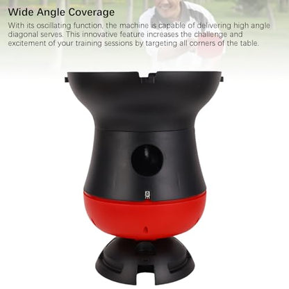 Multi Function Table Tennis Ball Machine 80 Ball Capacity Auto Robot Wireless Remote Adjustable Speed Frequency Spin Angle Home Club Professional Training Beginners