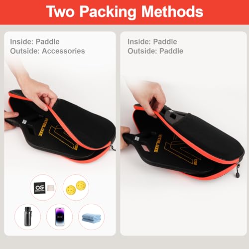 Pickleball Bag, Pickleball Paddle Cover/Case, Universal Size, Accessory for Gift, Compatible with USAPA Standard Rackets for Men & Women