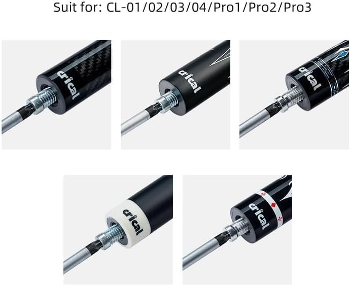 CRICAL 4 Pieces of Billiards Cue Stick Weight Bolts Adjustable Pool Cue Weight Bolt Billiard Accessories(3/2.5/1.8/1.2oz)