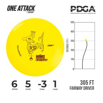 4 Discs PDGA Approved Beginner Set with Easy to Carry Fanny Bag, Included Drivers, Mid-range, Putter for Beginner Professional Outdoor and Backyard