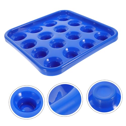 POPETPOP Billiard Storage Tray Pool Billiard Accessories Balls Snooker Pool Ball Holders Billiard Ball Holder - color: Blue