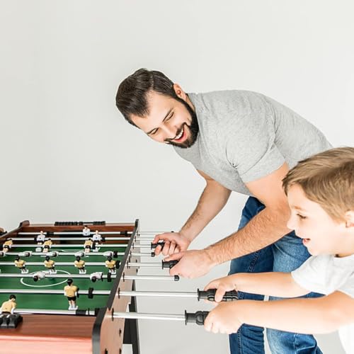 9 Pieces Foosball Table Replacement Foosballs, 32mm Game Table Size Black and White Tabletop Soccer Balls