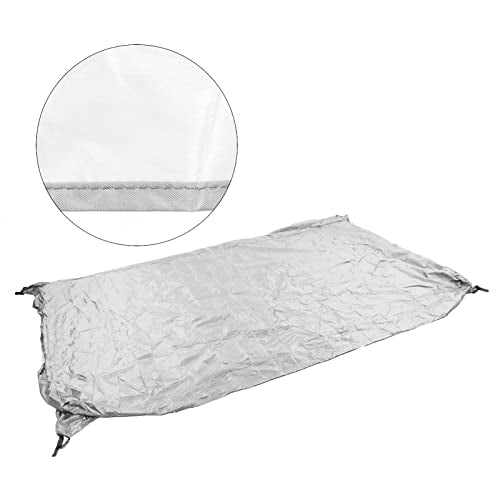 Outdoor Ping Pong Table Cover - Waterproof Silver Coating - Dustproof - Table Tennis Accessories(White)