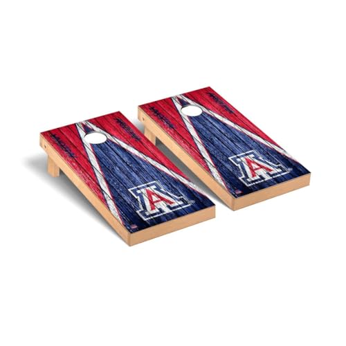 College Team Cornhole Boards, 2x4 Premium Corn Hole Board Set, Officially Licensed Cornhole Boards, Perfect for Tailgates - color: Arizona, size: 4. Include Case & Lights
