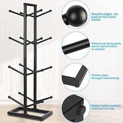 Basketball Organizers Metal Ball Storage Rack Sports Storage for Indoor Outdoor - style: 4-Layer