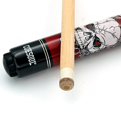 CUESOUL 58 inch 1/2 Maple Pool Cue Stick Kit-Rockin Series - color: G304, size: 21oz