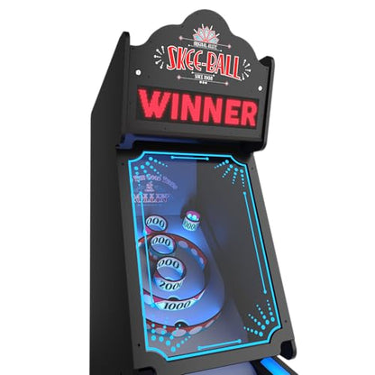 Skee-Ball Glow - Illuminating Arcade Table Machine Game for Home Basement Recreation Room - Nostalgic Classic Fun of Roll and Score - Made in The USA