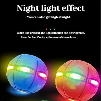 Magic Ball, Magic Metaball, Children Bouncing Ball, Parent-Child Interaction, Dual Form Freely Switchable, with 6 Light for Kid - color: A