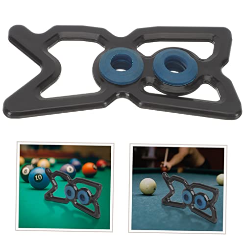 TOYANDONA Portable Pool Cue Holder and Bridge Head Reusable Plastic Rack for Nine Ball Billiards Lightweight and Easy to Install Cue Rest for Pool Table Accessories
