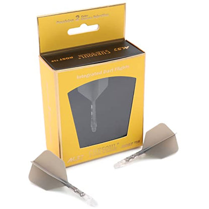 CUESOUL ROST T19 Integrated Dart Shaft and Flights Big Wing Shape Grey 28mm-Say Goodbye to Falling Dart Flight - color: with Ice Shaft