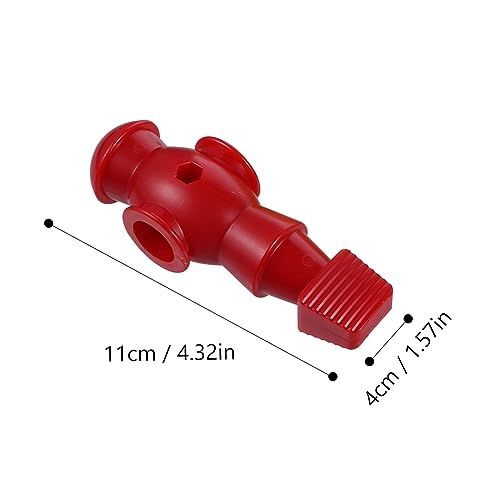 VICASKY 4pcs Table Soccer Players Accessories Replacement Parts for Foosball Game White Black Yellow Red Fits Standard Rods Design for Enhanced Gameplay