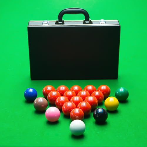 22 Pcs Snooker Billiard Ball Standard Set 2-1/16 inch - 52.5 mm Pool Balls Billiard Set - Regulation Size Professional Pool Set/Billiard Balls Storage Box Pool Ball Storage Case.