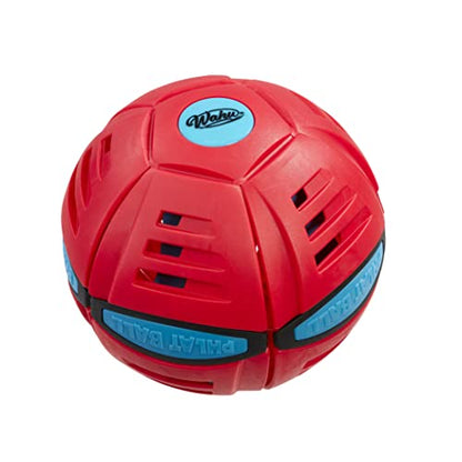 WAHU Phlat Ball Classic Flying Disc Toy for Kids Ages 5+, Collapsible Time Delay Frisbee, Red