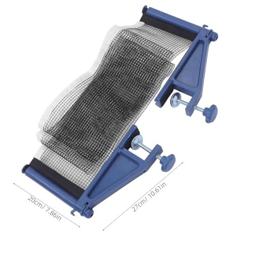 Reinforced Pingpong Net with Clamps Thickened Mesh Table Tennis Net Replacement for Indoor Outdoor Use Easy Setup Plastic Posts for Recreational Play