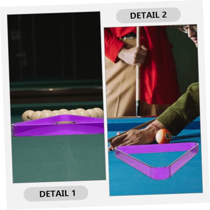 2pcs Pool Billiard Ball Rack Triangle Holder for Snooker and Pool Tables Portable and Compact Billiards Accessory for Home Club and Game Use