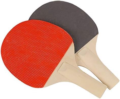 Ping Pong Balls Paddles Set Table Tennis Training Elastic Soft Shaft Equipment Trainer Practice Ball Bulk Children Adult (2 Table Tennis Paddle & 3 Ping-Pong Balls)