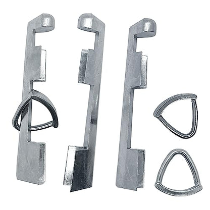 3PCS Billiard Cue Clamp Pool Cue Tip Clamp Billiards Accessories Pool Table Accessories Pool Cue Tips Replacement Kit Stainless Steel Cue Stick Tip Repair Kit for Billiard Table Cue Tips Accessories