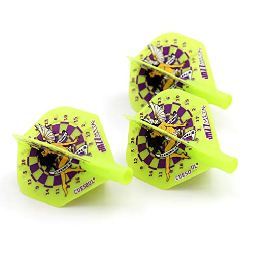 CUESOUL TERO AK4 Dart Flight Standard Shape/Shield Shape/Diamond Shape - color: Standard Shape-Green Angle