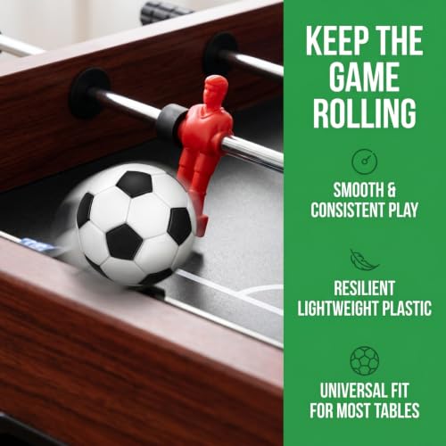 SHINEOFI 10 Pcs Table Foosball Replacement Balls, 22mm Mini Football Balls for Foosball Table Accessories, Party and Recreation Room Supplies for Kids
