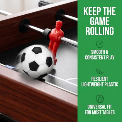 SHINEOFI 10 Pcs Table Foosball Replacement Balls, 22mm Mini Football Balls for Foosball Table Accessories, Party and Recreation Room Supplies for Kids