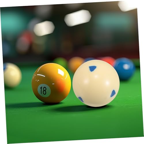 Resin Six-Point Billiard Cue Ball Pool Training Practice Artifact for All Skill Levels Precision Craftsmanship Chip-Resistant Surface Balanced Weight for Improved Control and