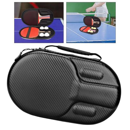 Table Tennis Paddle Case Racket Protection Sports Zipper Sports Accessories Outdoor Holder for 2 Paddles 4 Balls