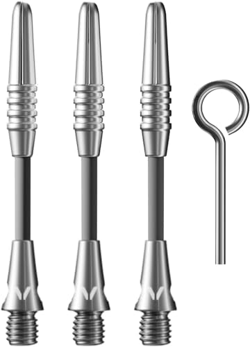 Viper Carbon Fiber High Performance Ultra-Light Dart Shafts, Set of 3 - color: Silver, size: InBetween