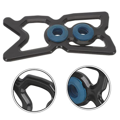 TOYANDONA Portable Pool Cue Holder and Bridge Head Reusable Plastic Rack for Nine Ball Billiards Lightweight and Easy to Install Cue Rest for Pool Table Accessories