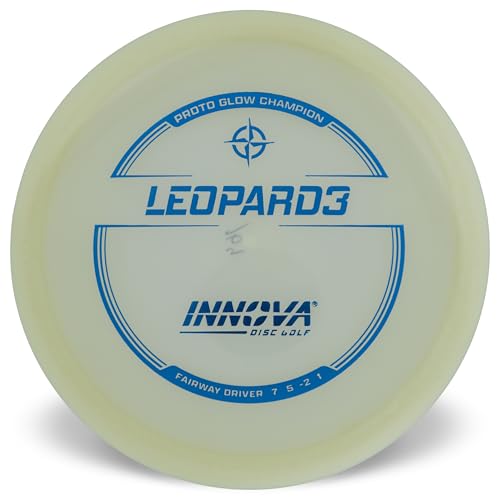 Innova Proto Glow Champion Leopard3 – Glow in the Dark Disc Golf Fairway Driver - size: 170-172g