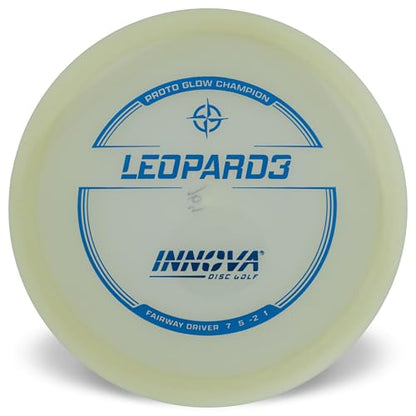 Innova Proto Glow Champion Leopard3 – Glow in the Dark Disc Golf Fairway Driver - size: 170-172g