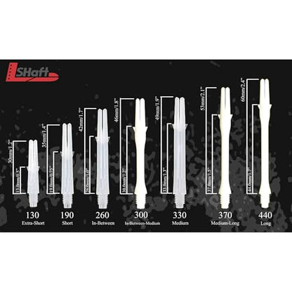 L-style L-Shaft Locked Dart Shafts - 2BA Thread - color: Blue, size: In-Between (260)