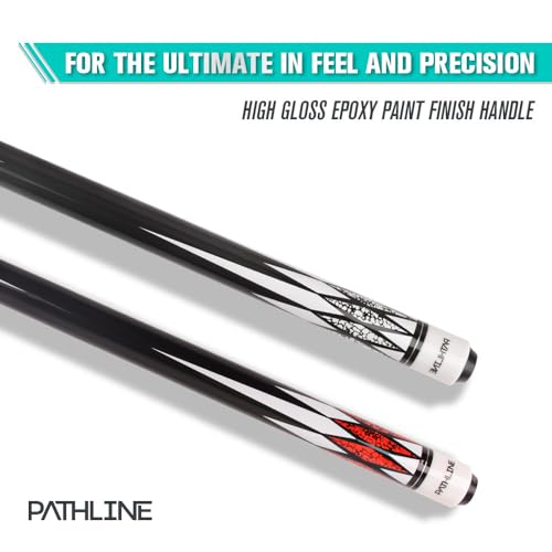 Pool Cue Stick - 58 inch Canadian Maple Billiard Pool Stick - color: Set of 2 (RW), size: 19oz