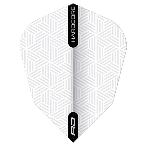 RED DRAGON Hardcore V-Standard Dart Flights- 3 Sets Per Pack (9 Dart Flights in Total)